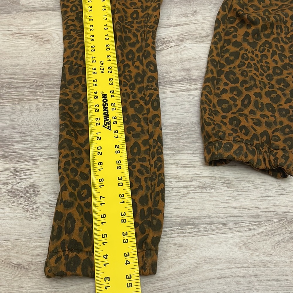Sanctuary x Anthropologie Brown & Black Animal Print Stretchy Knit Pants Size XS - Picture 14 of 16